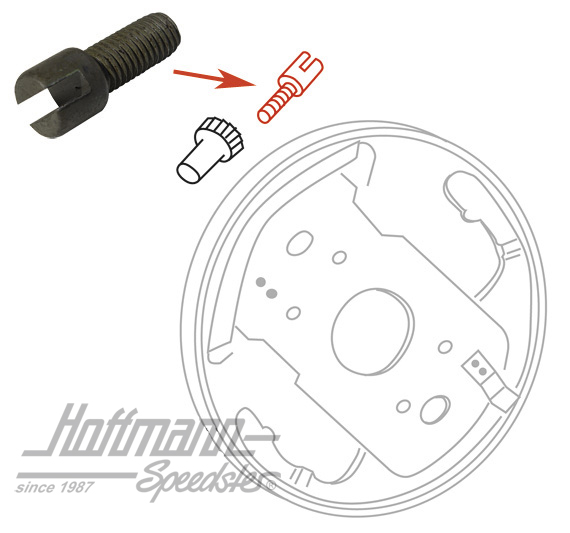 Vite di regolazione, Furgone T1/T2, 55-79 | 211 609 209 A | 089-2671