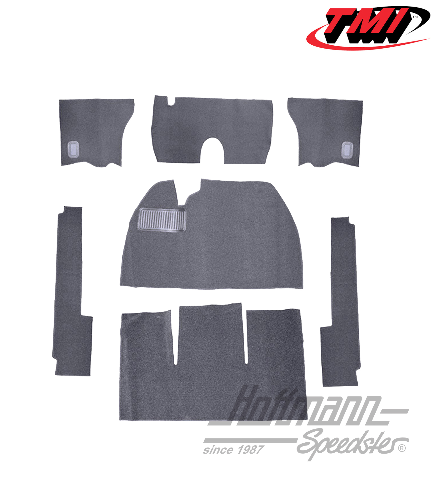 Set tappeti, Berlina, grigio, 8.53-7.57 | 34-F1115-407 | 020-5319