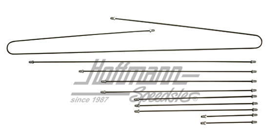 Set tubazione del freno, Furgone T2, 8.72-, numero di telaio | 211 698 005 L | 090-3219