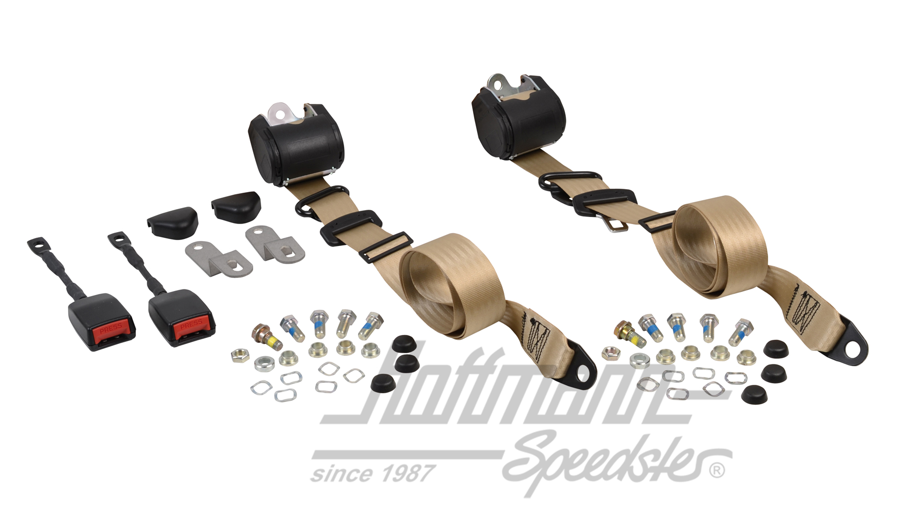 Cintura di sicurezza automatica, anteriore, Berlina / Cabriolet, beige |  | 045-9180-02