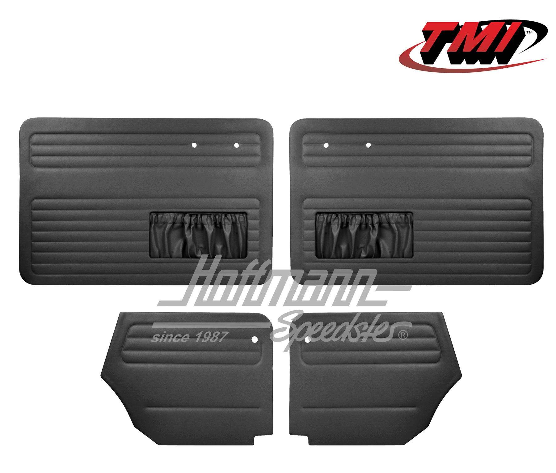 Pannelli per portiera e laterali, Maggiolino Cabriolet, 64-66, nero | 10-1328-11 | 055-7561