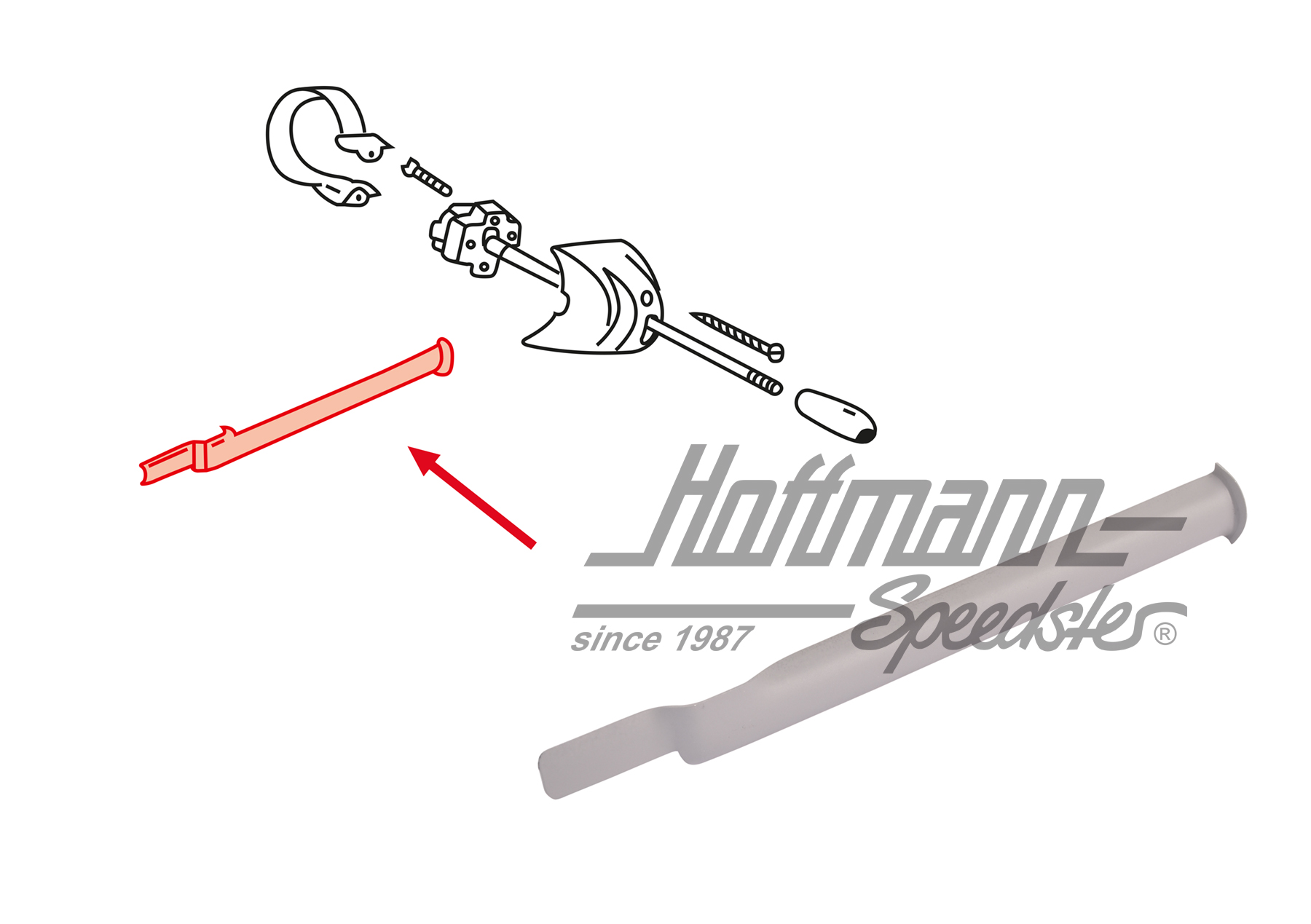Copertura, tubo involucro, cavo lampeggiatore
 | 111 953 549 B | 020-2431-80