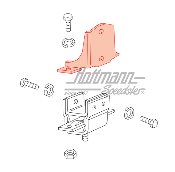 Supporto, cambio, Furgone T2, -7.71                                                                 