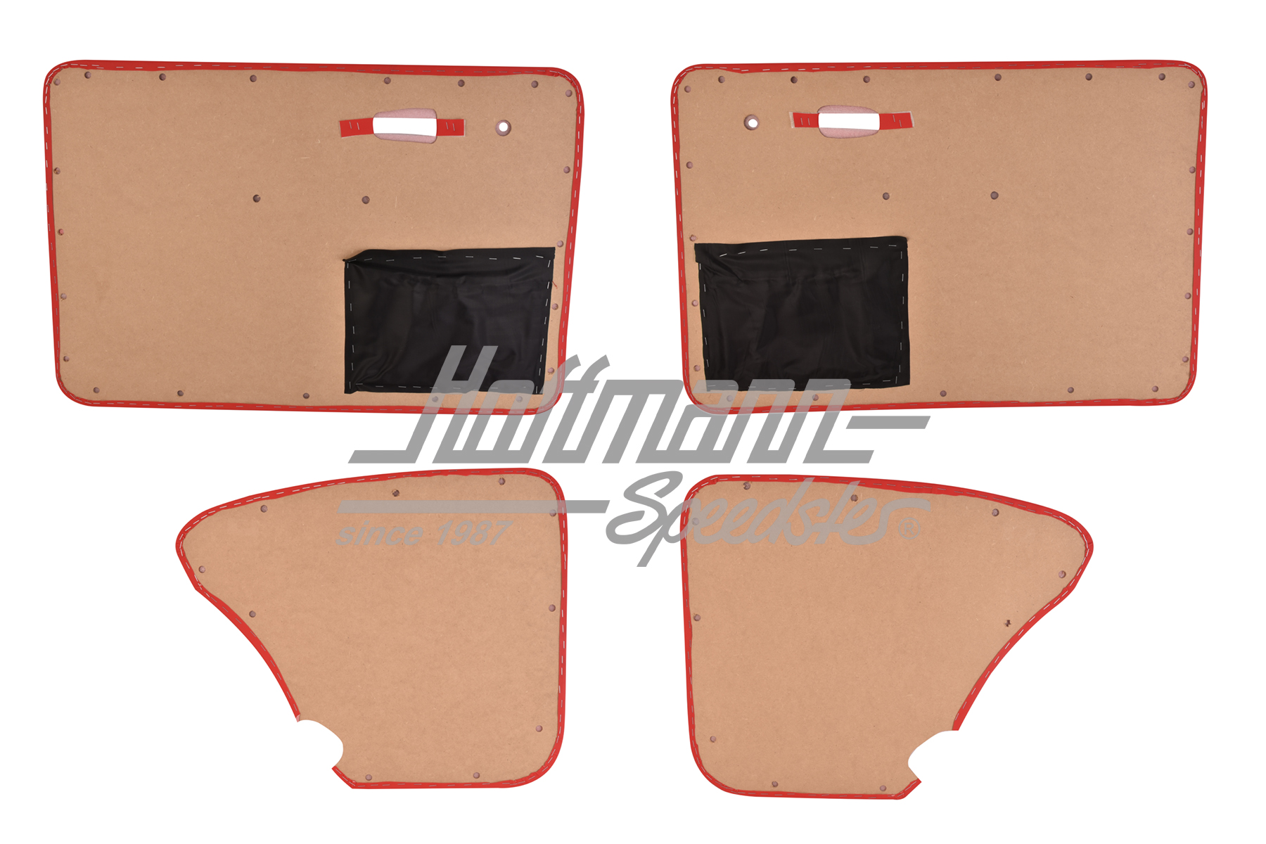 Rivestimento portiera e laterali, rosso, Berlina, 8.66-                                             