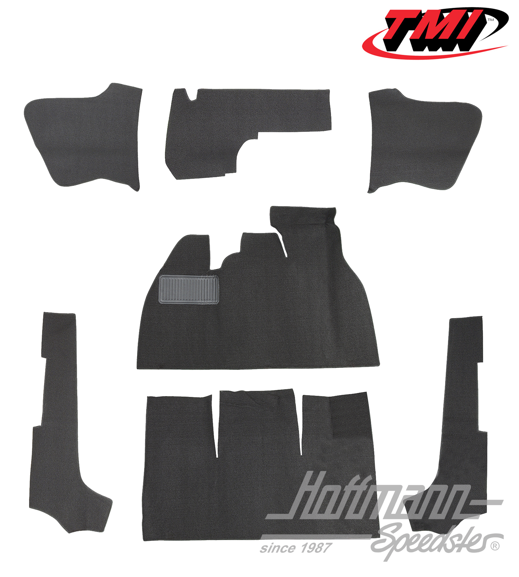 Set tappeti, Cabriolet, nero, 8.68-7.70 | 34-F1330-301 | 020-5313