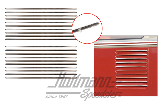 Set di modanature, griglia ventilazione, 63-67                                                      