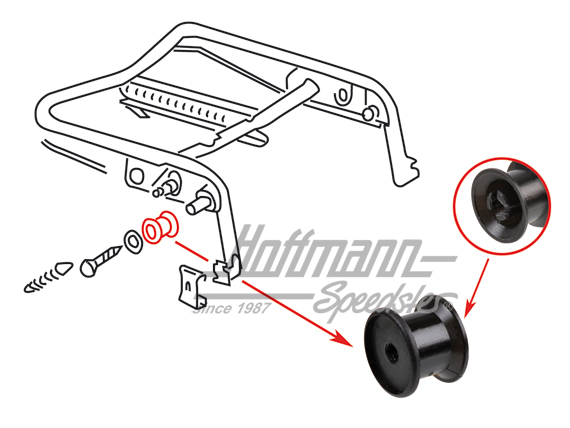 Boccola, bloccaggio sedile,  8.76-11.77 | 171 881 299 B | 055-7094-08
