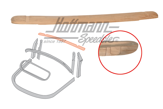 Centina parabrezza (legno massiccio), 8.57-8.64 | 151 871 189 D | 020-4599-15