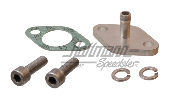 Flangia dell'acqua, testata, posteriore, WBX | 025 121 160 D | 307-4024-44