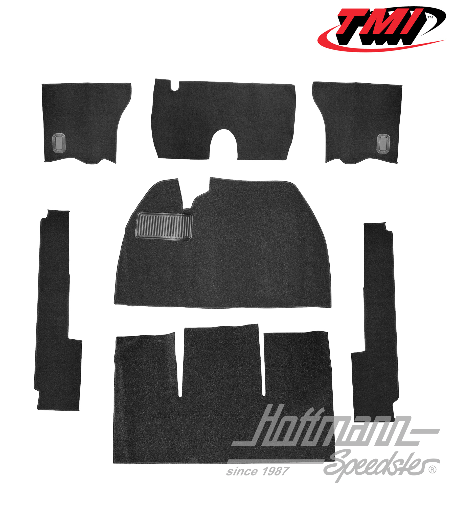 Set tappeti, Berlina, nero, 8.53-7.57 | 34-F1115-301 | 020-5299