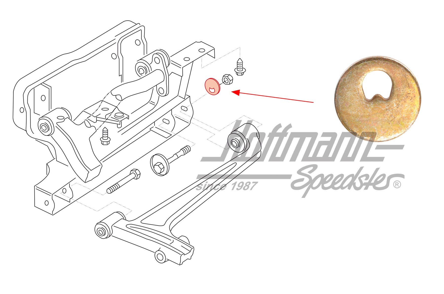 Disco eccentrico, Furgone T4, anteriore (M12) | 701 407 399 | 404-0508