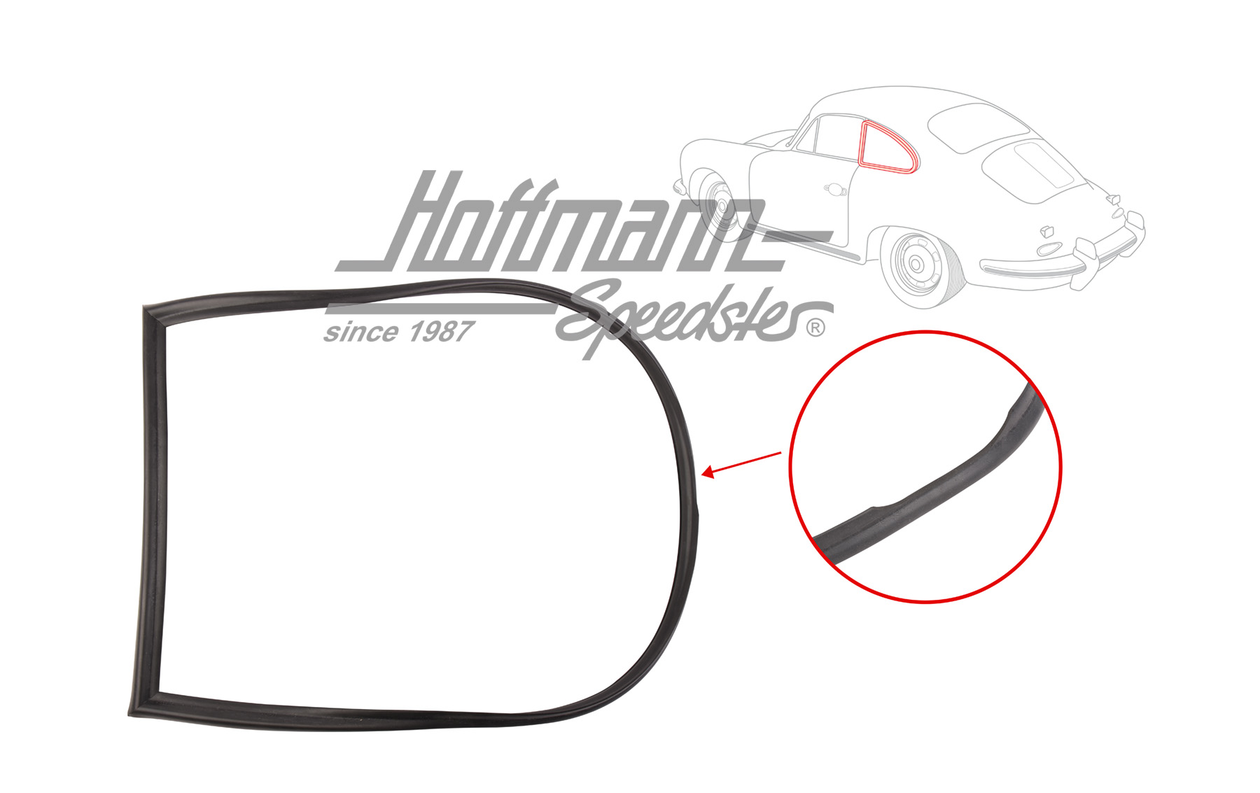 Guarnizione, telaio deflettore, Coupé, sinistra | 644 543 903 00 | 510-6395-11