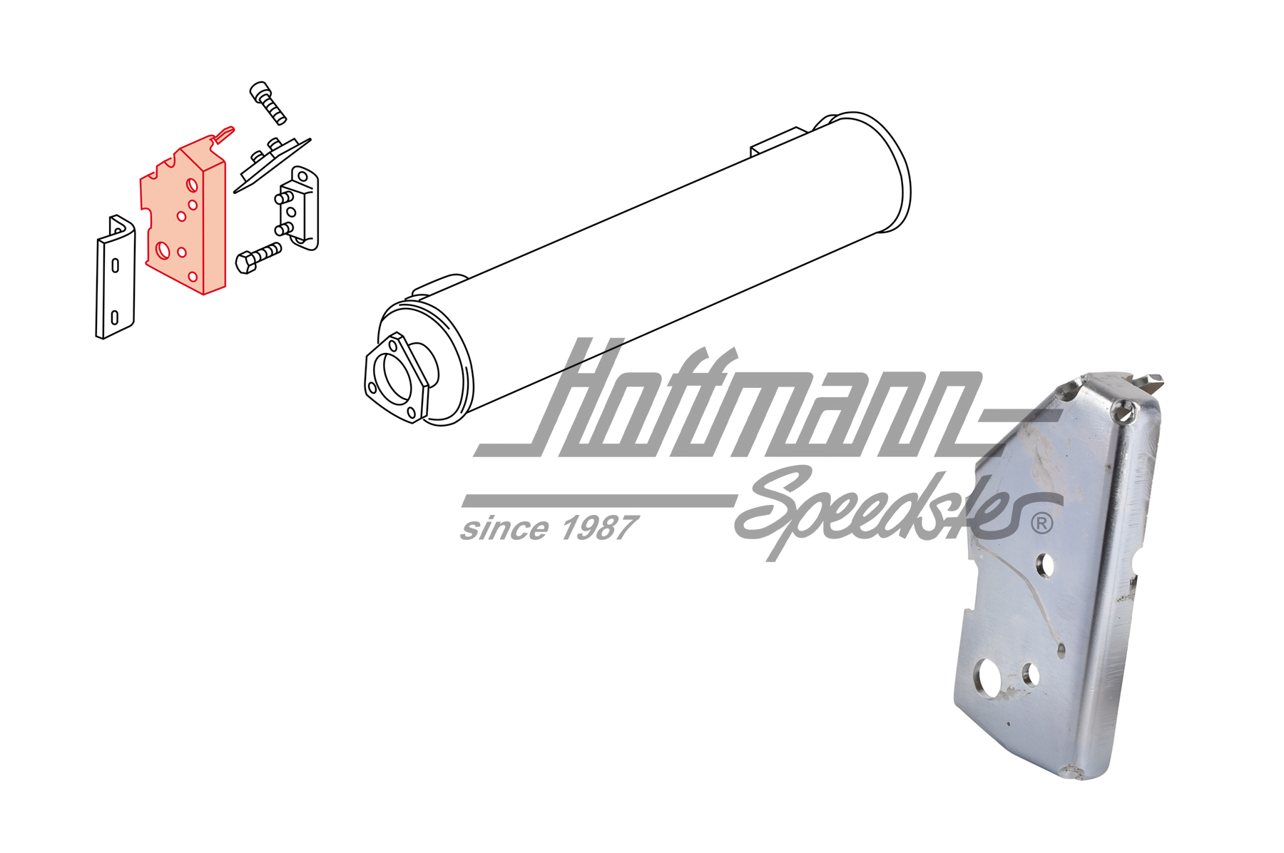 Supporto, scario, 1.6-1.7, Diesel, sinistra | 033 251 353 | 320-3423-21