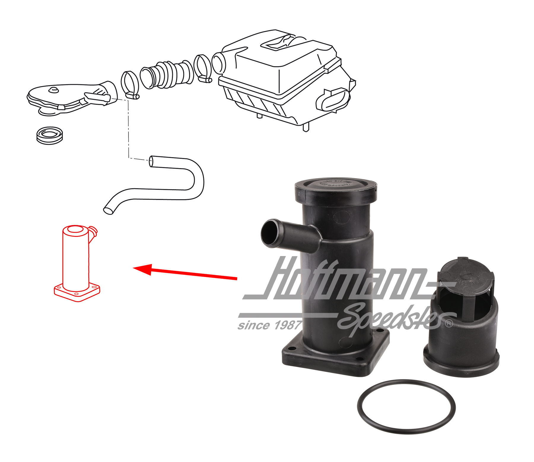 Ventilazione custodia basamento  1.9-2.1 WBX | 025 115 451 | 307-3060