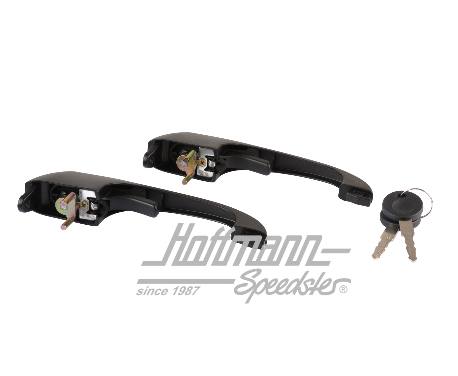 Maniglie, Furgone T3, serratura a chiave, nere                                                      