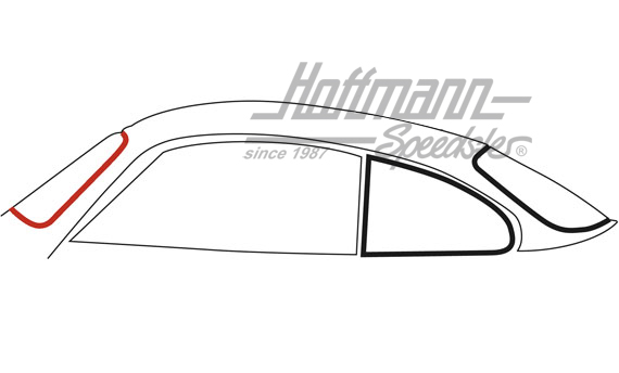 Guranizione parabrezza, senza scanalatura, 8.55-7.74 | 143 845 121 CL | 060-0205