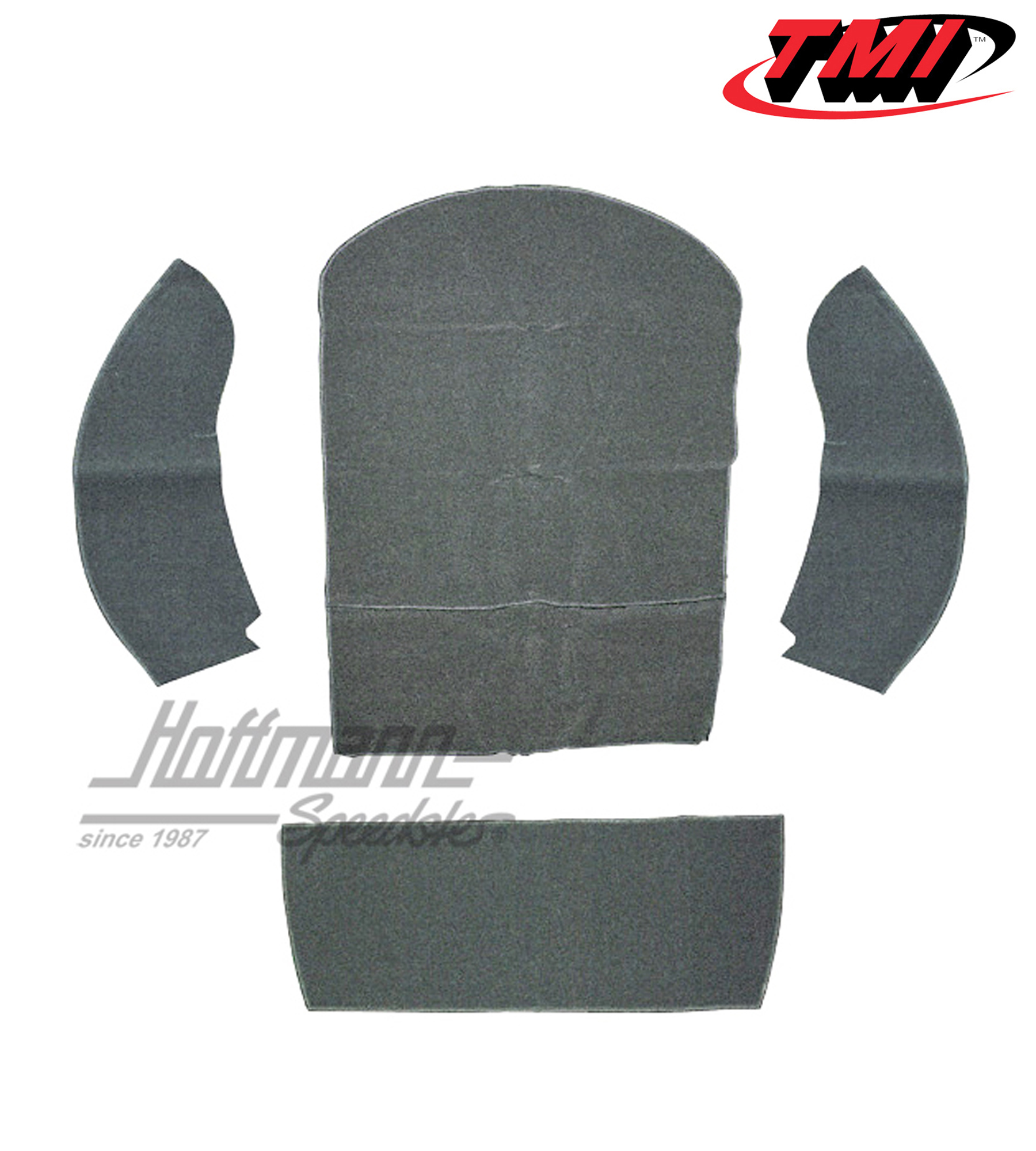 Set tappeti, bagagliaio, Cabriolet, grigio, 8.72- .79 | 34-R1317-407 | 020-5350