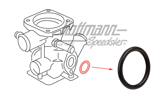 Anello di tenuta, piccolo, alloggiamento termostato | N  902 781 01 | 307-4015-22