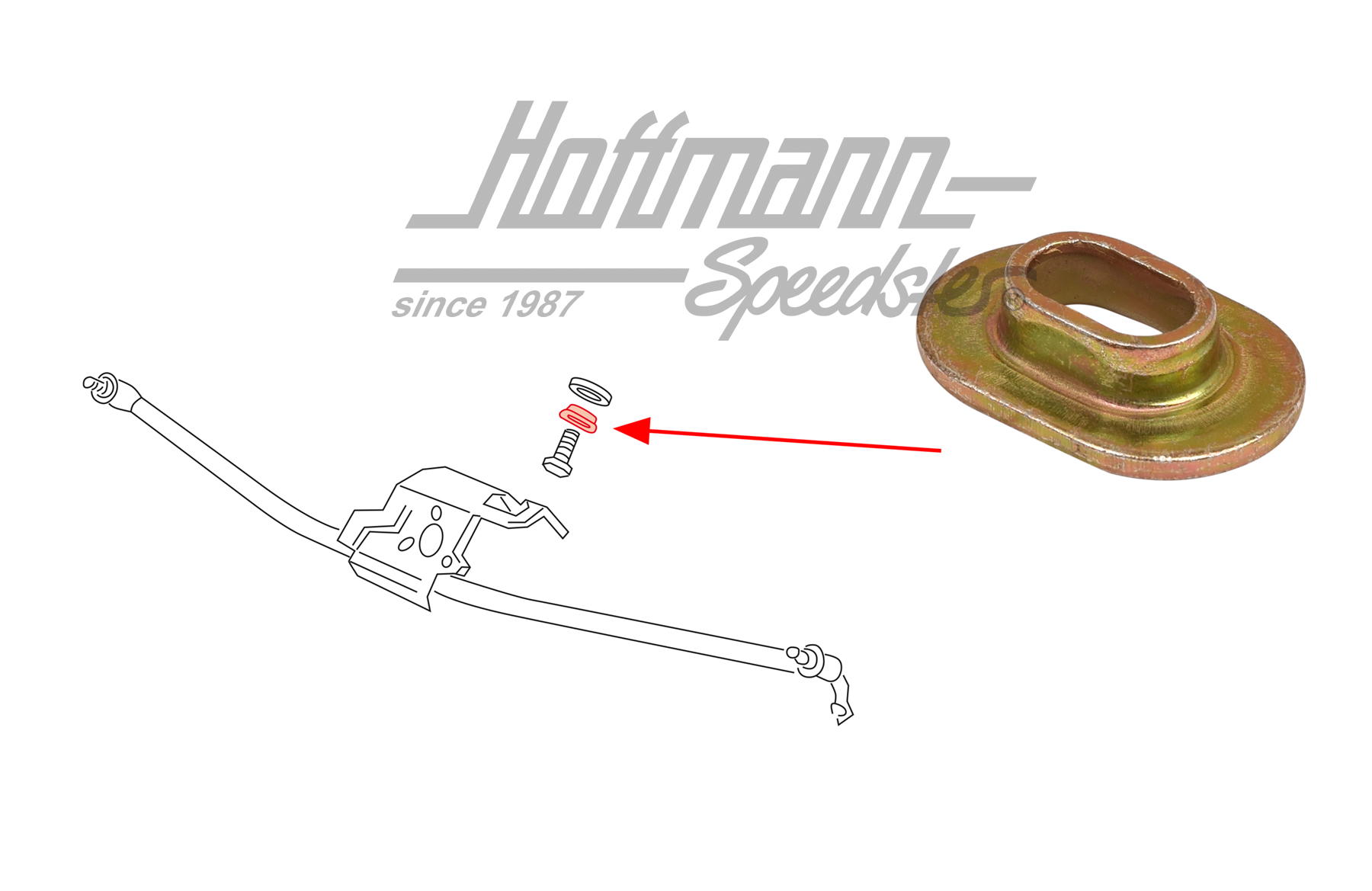 Boccola, tiranteria tergicristallo
, Furgone T4 | 701 955 123 | 409-5012