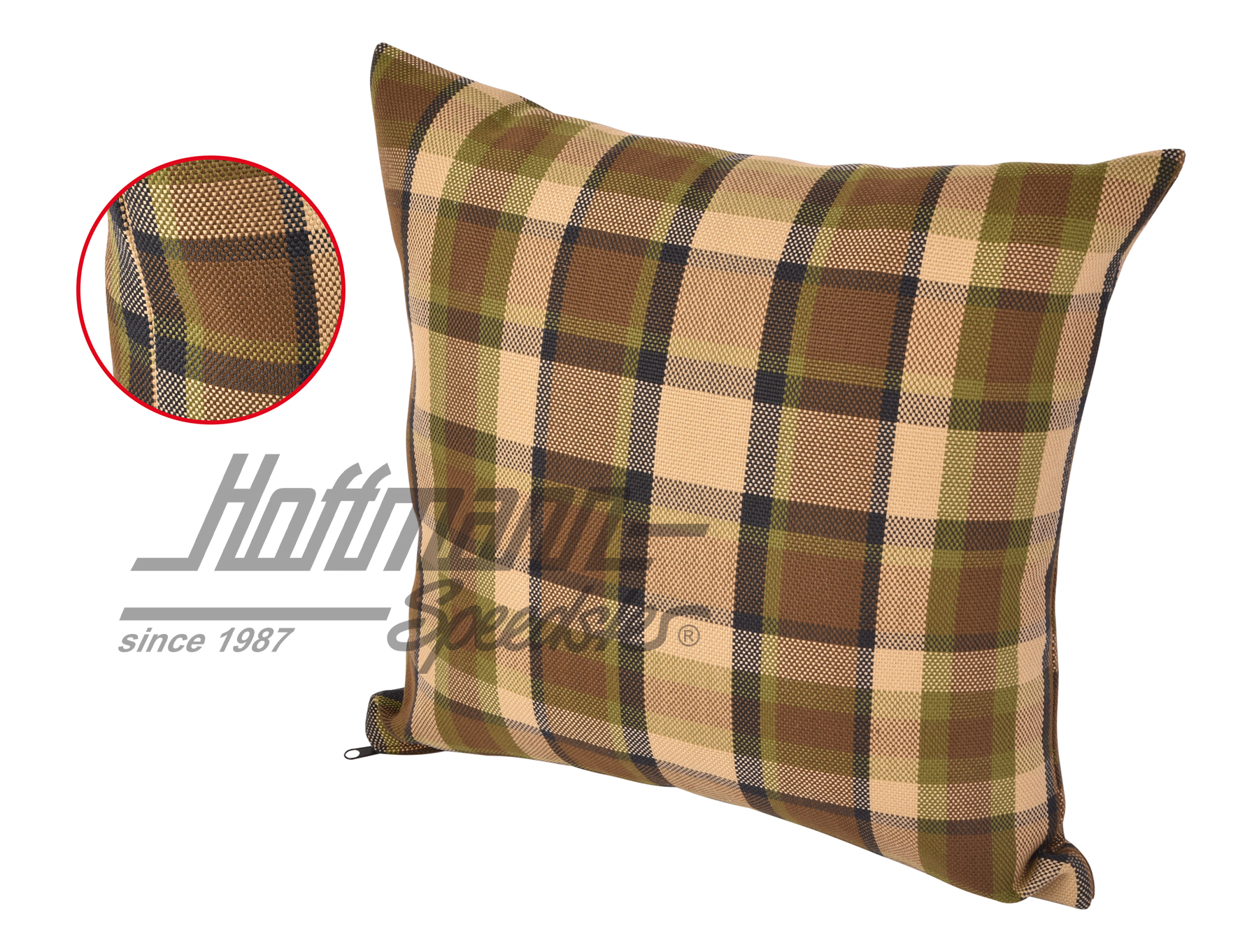 Cuscino, Westfalia, marrone/beige, 39x39cm |  | 098-1310-53