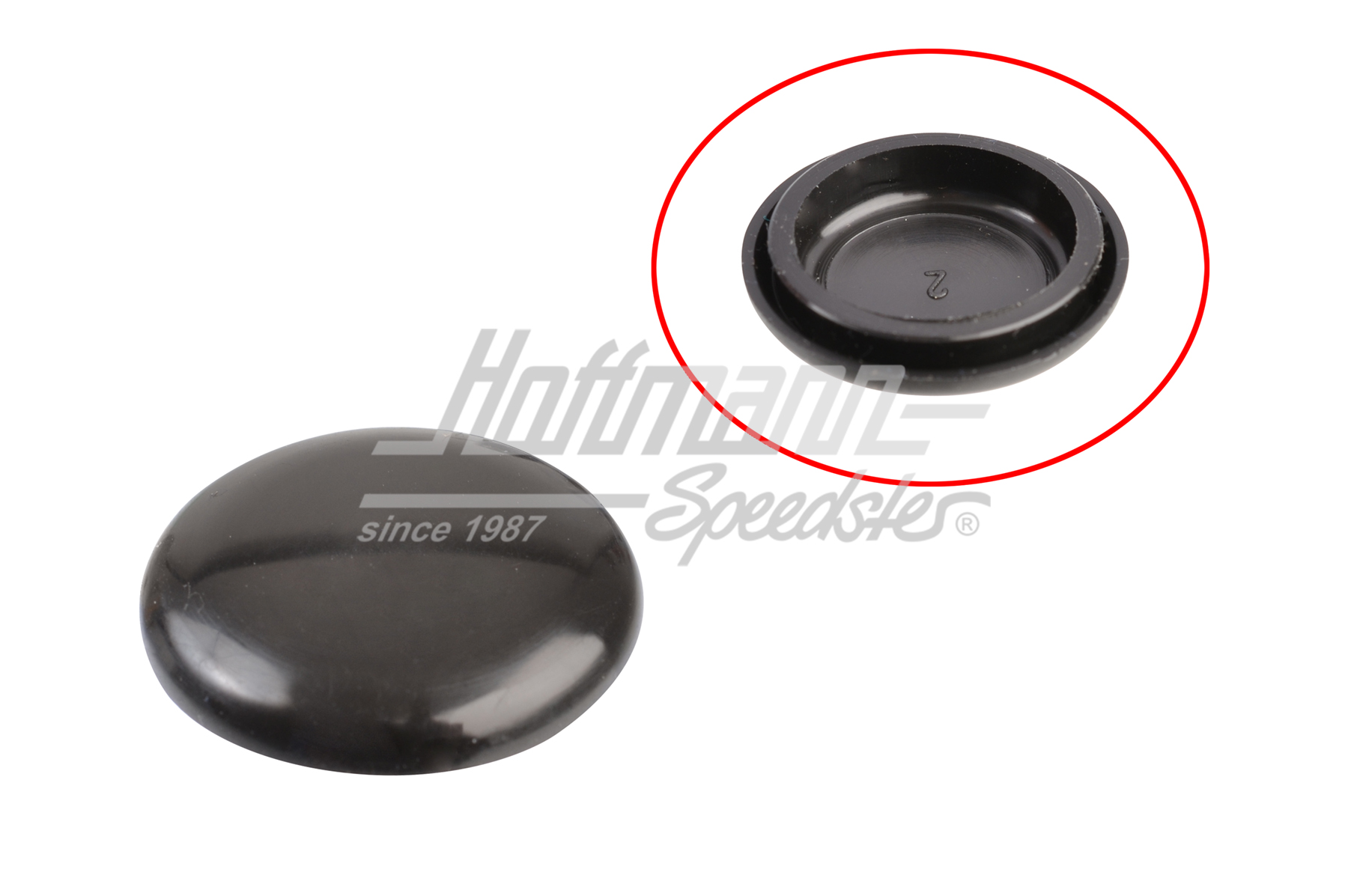 Tappo di copertura, porta scorrevole, interiore, nero | 211 843 645 | 097-1038-13