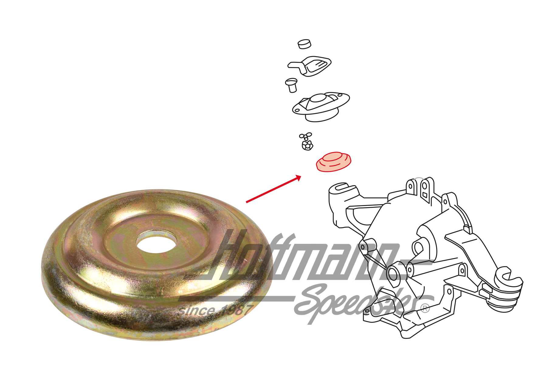 Rondella, inferiore, cuscinetto del cambio, 914                                                     