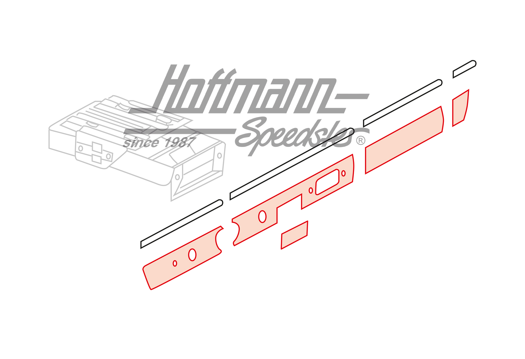 Copertura, cruscotto, 911, legno, 65-68                                                             