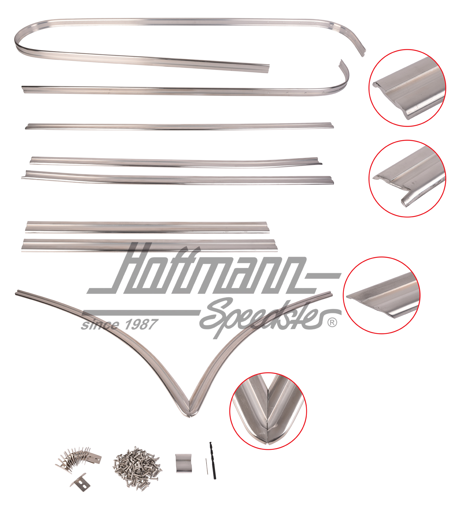 Set di modanature, Furgone T1, .63-.67 | --- --- --- | 089-6317-10