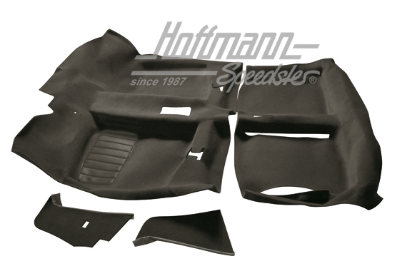 Set tappeti, Golf 1, 2 porte, nero | CK5506A Black carpet | 180-3005-10