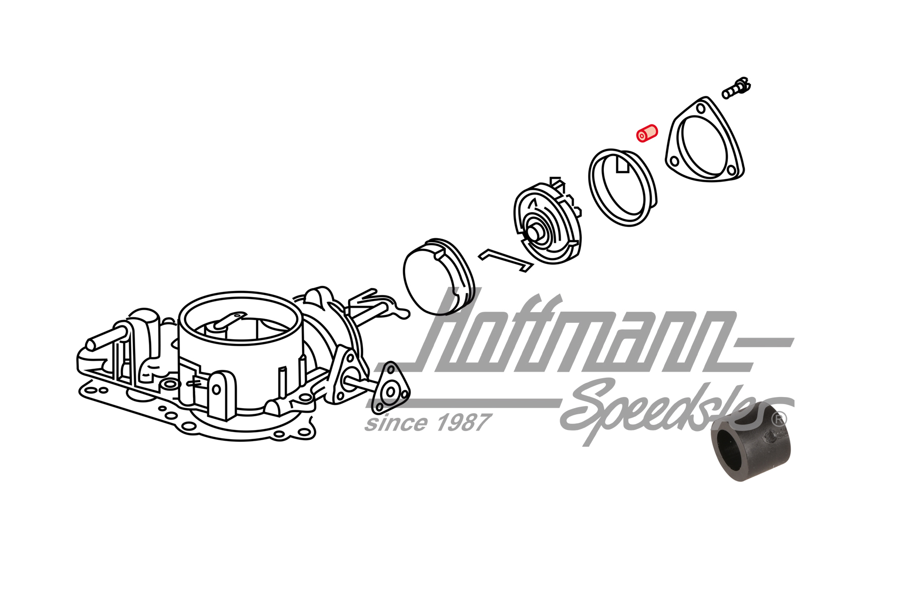 Boccola distanziale, avvio automatico/anello di arresto | 113 129 198 | 020-1316-79
