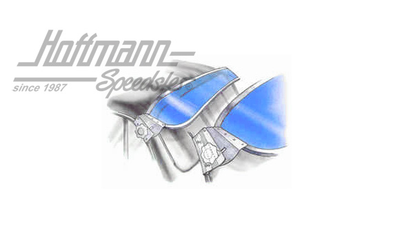 Parasole esterno, Furgone T1, 10.52-7.67, blu                                                       