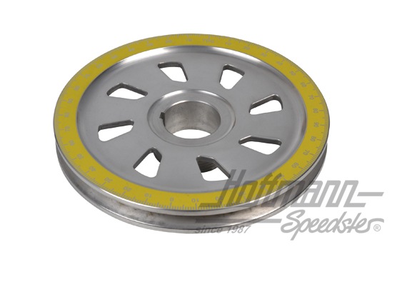 Puleggia, alluminio, Shark-Design, gialla | AC 105 256 | 010-1134