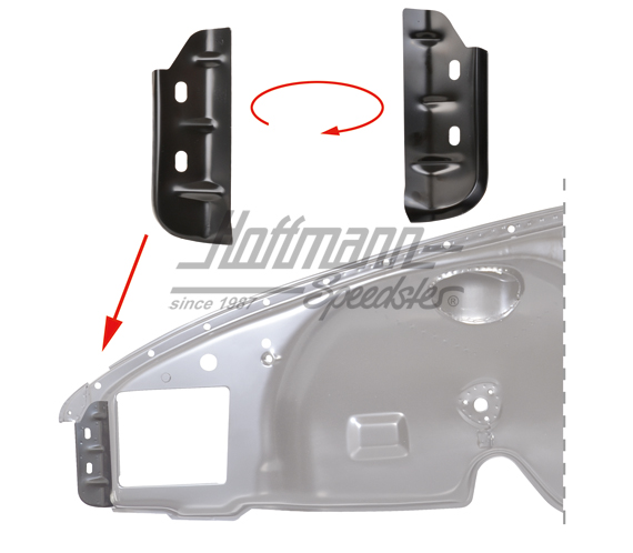Lamiera di rinforzo, anteriore, 69-73, sinistra | DAN 911 501 033 00 | 590-0069-41