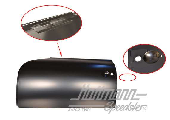 Pannello esterno della porta, completo, 356 A/C, qualitá top | PCG 531 003 05 | 510-0301-20