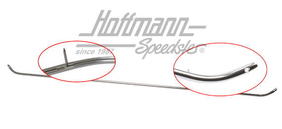 Listello da inchiodare, anteriore, Karmann, -2.59 | 141 871 419 | 060-4140