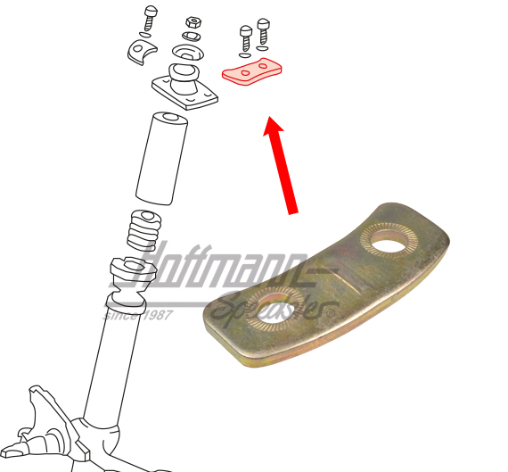 Piastra, disco di appoggio, superiore, 911, 2 fori                                                  