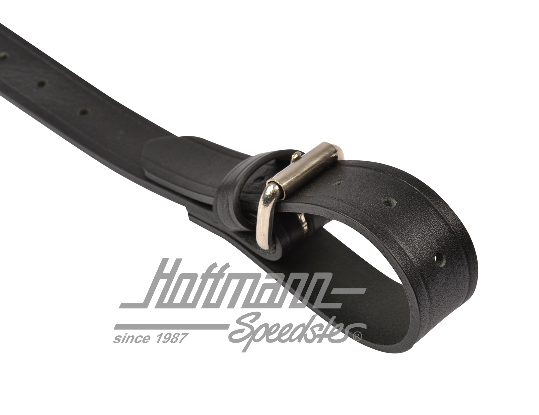 Set di cinghie in pelle, portapacchi, nero                                                          