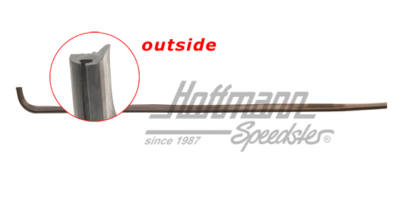 Guarnizione pozzetto, anteriore, di 2 porte, destra | 191 837 478 AA | 208-7100-02