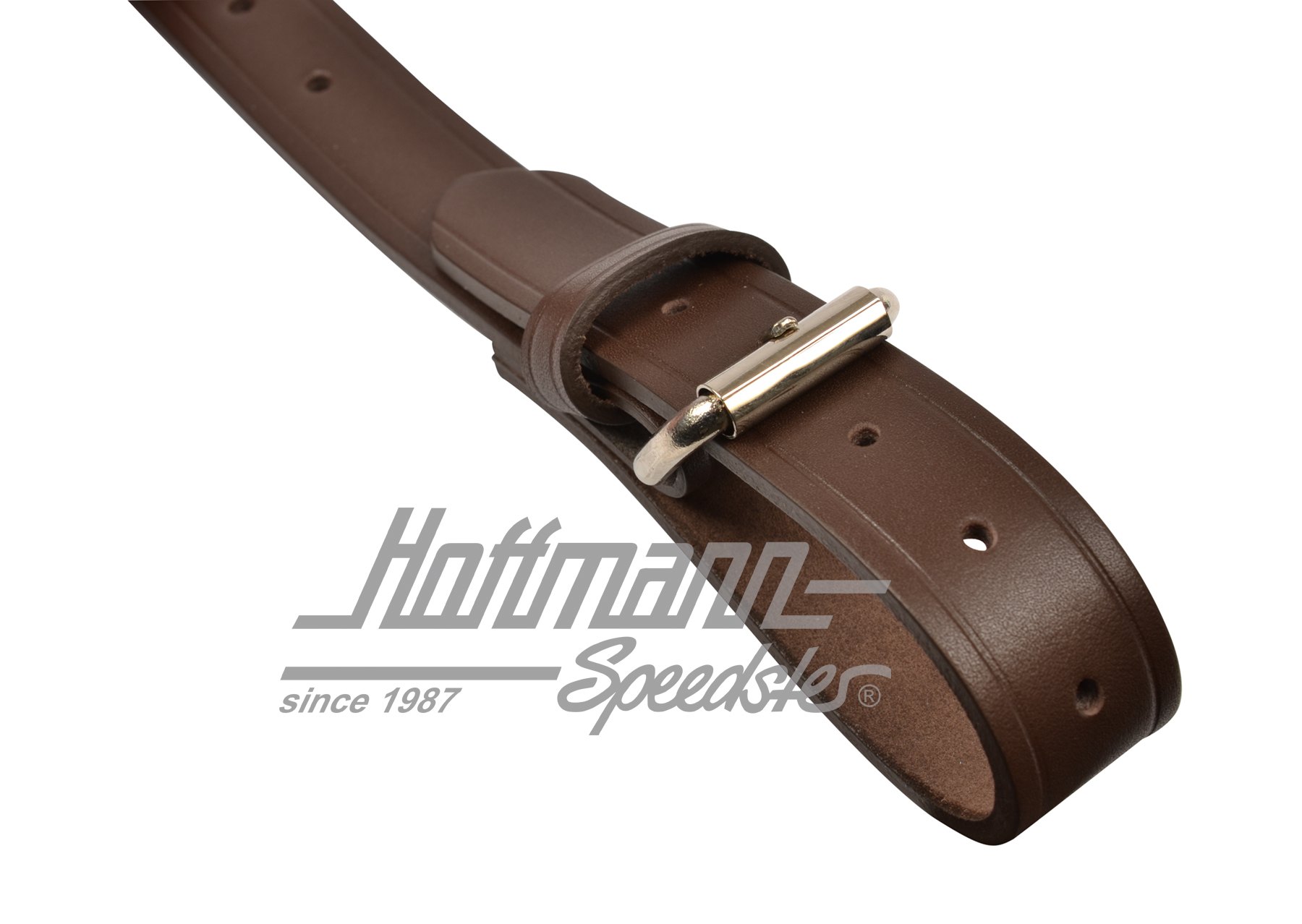 Set di cinghie in pelle, portapacchi, marrone                                                       