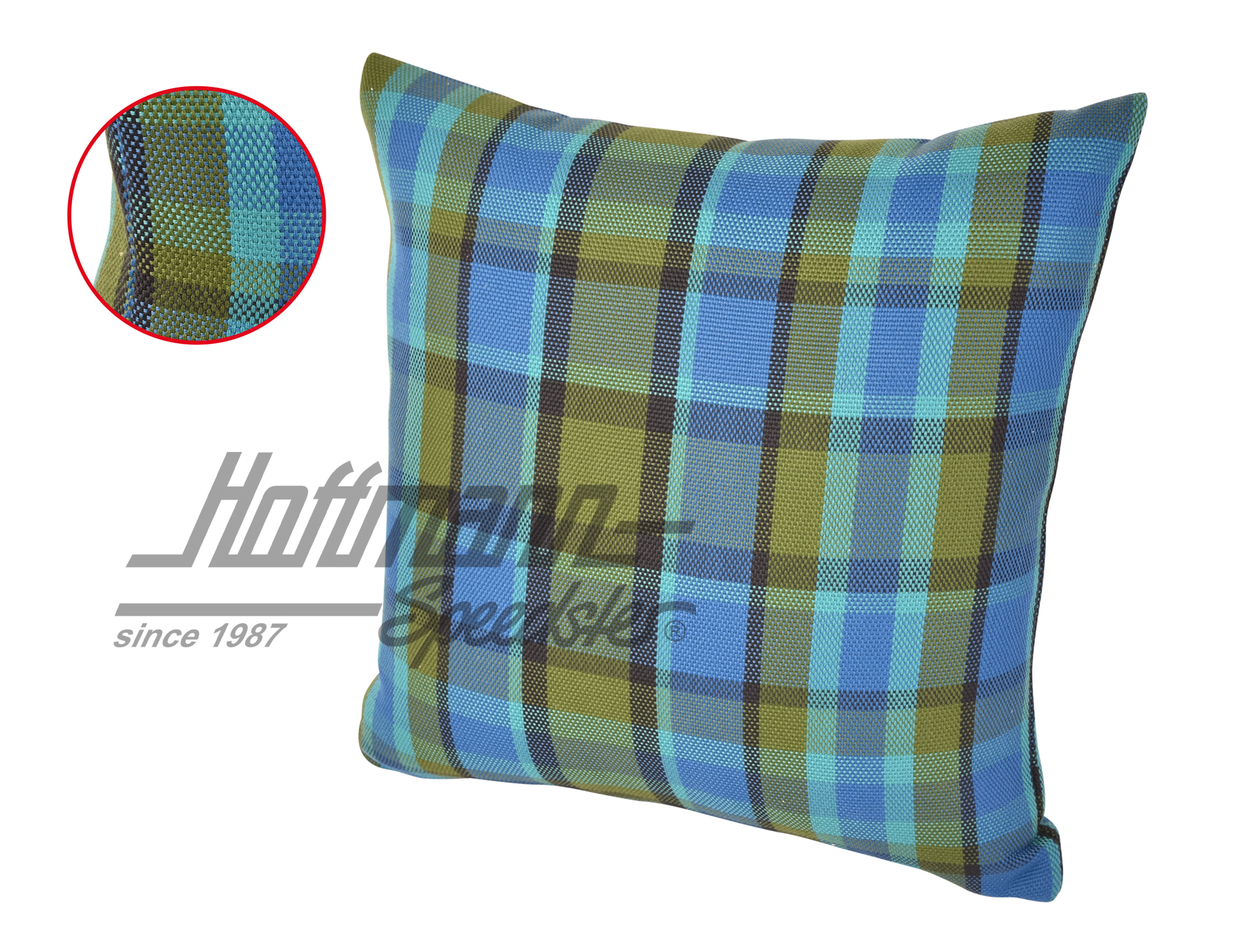 Cuscino, Westfalia, blu/verde, 39x39cm | --- --- --- | 098-1310-50
