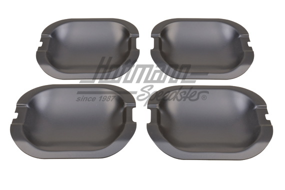 Protezioni di maniglia portiera, alluminio, nero, Golf 3, 4-porte | 50032 | 200-6653