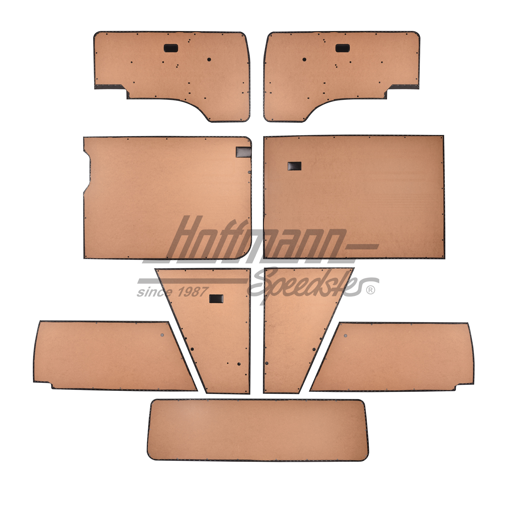 Set di rivestimento, completo, nero, 8.84-                                                          