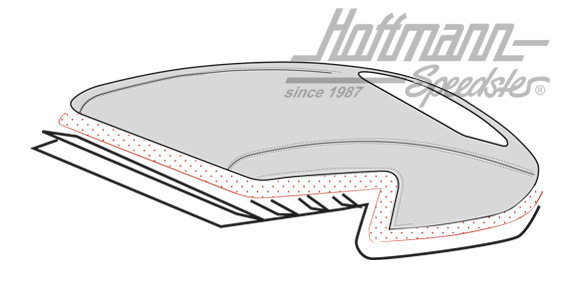 Imbottitura capote, Karmann Ghia, 12.68-7.74 |  | 060-4026-04