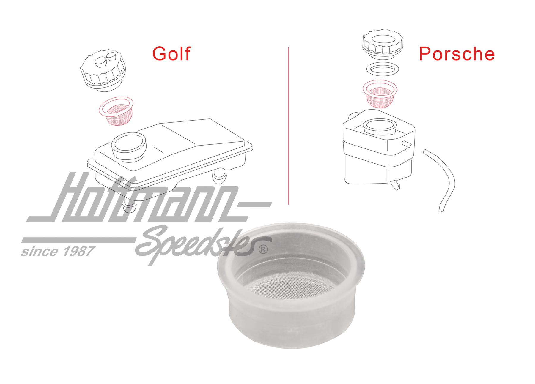 Filtro, Serbatoi del liquido dei freni | 211 611 381 B | 089-2770