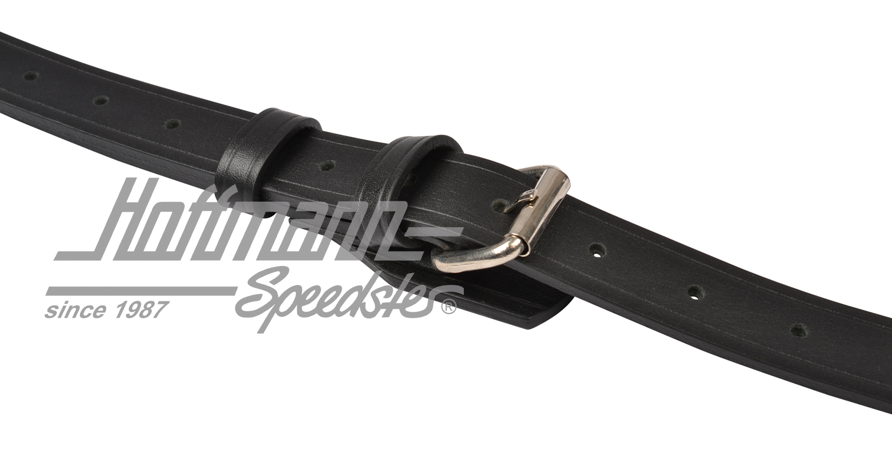 Set di cinghie in pelle, portapacchi, nero                                                          