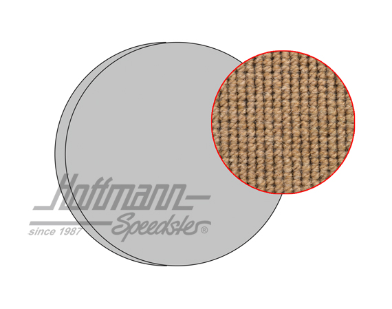 Fodera per ruota di scorta
, 53-67, filato capello, beige |  | 026-5077-05