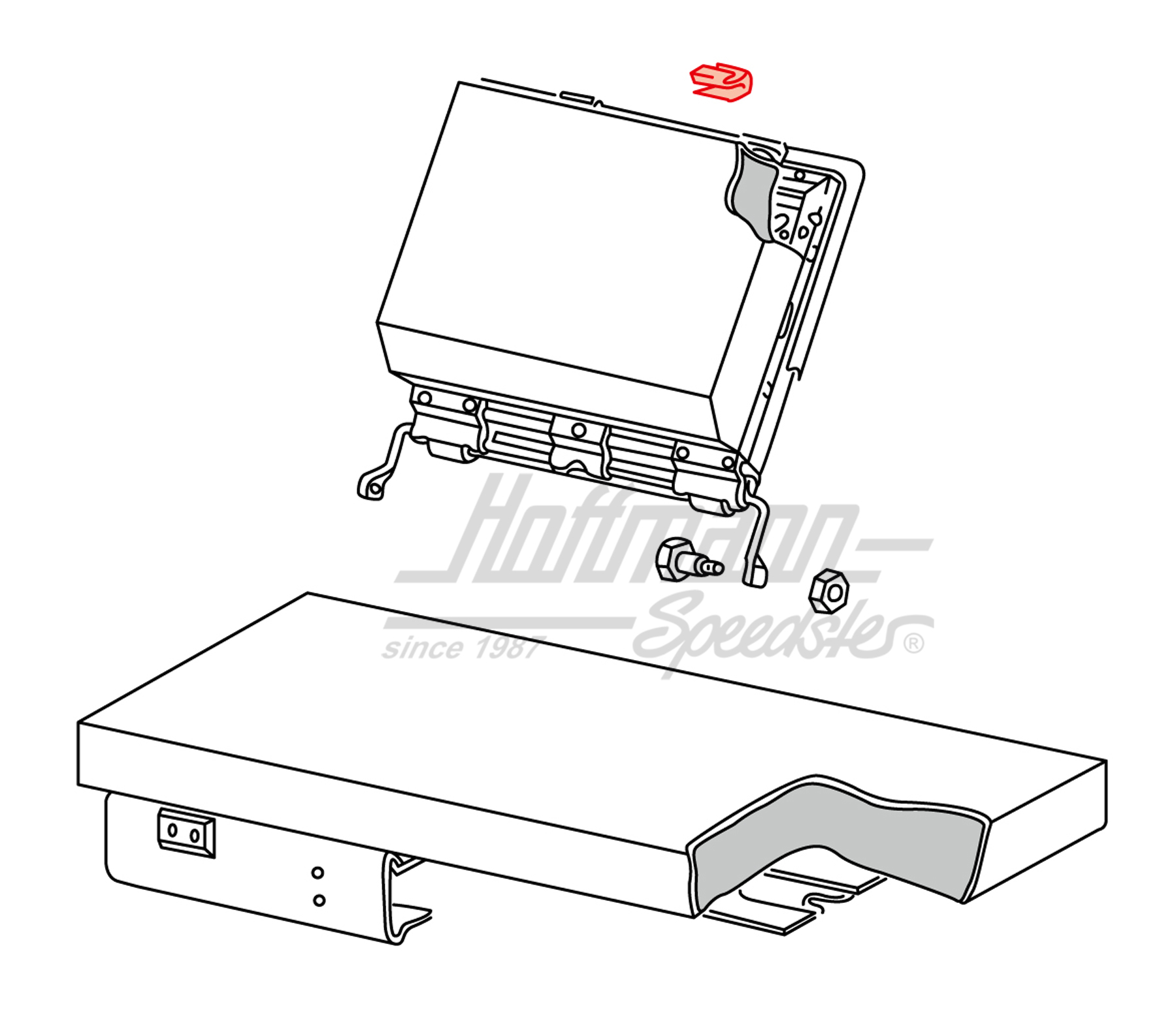 Gomma supporto ribaltabile, sedile, posteriore                                                      