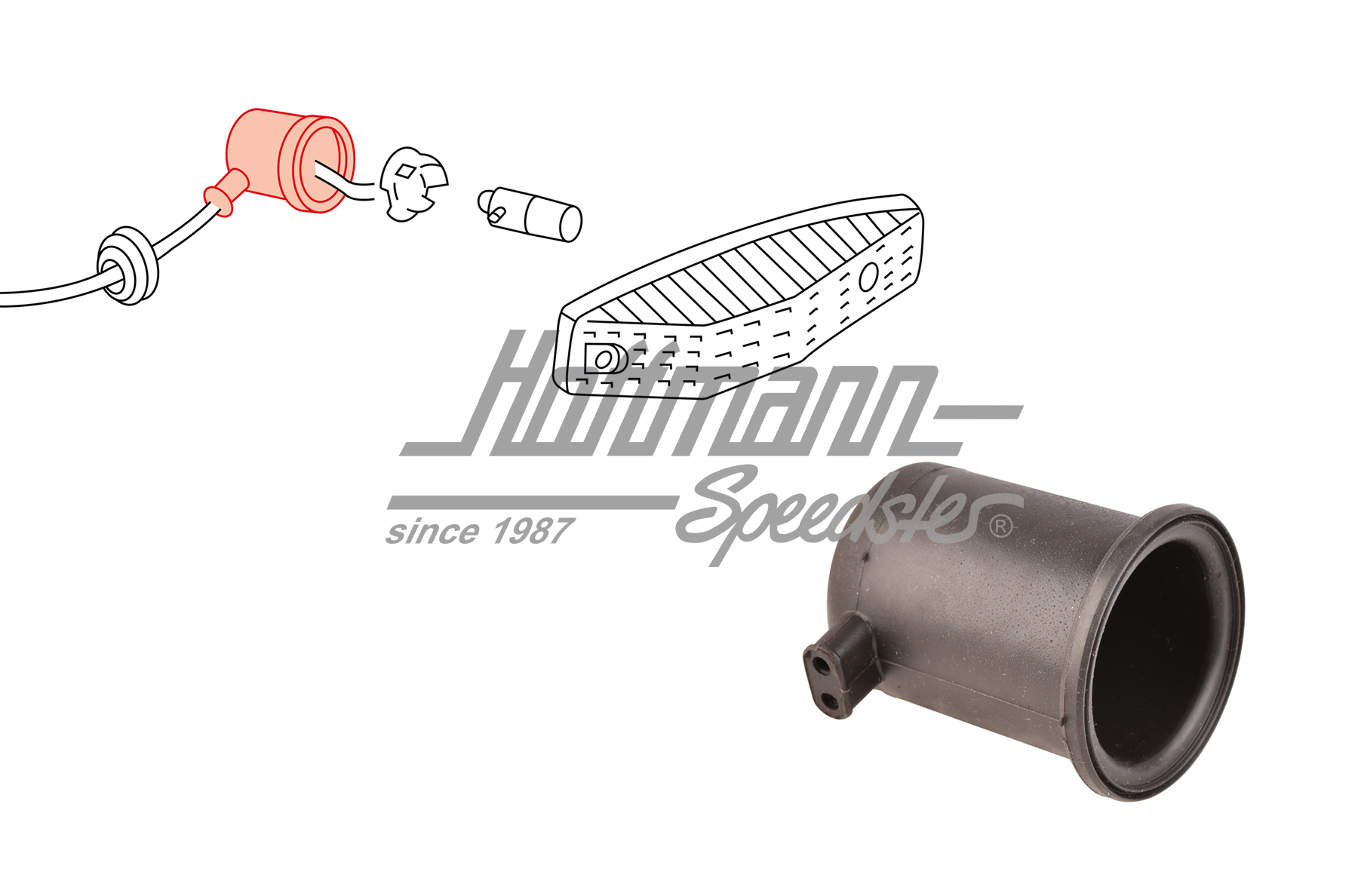 Becuccio, luce laterale, Furgone T4/Golf 1 | 433 971 867 | 408-1480