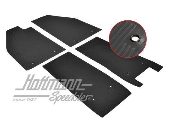Rivestimento di gomma, piastra di fondo, 55-59, nero | 111 863 002 | 020-5460