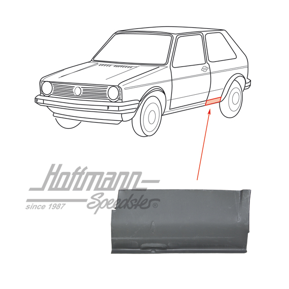Lamiera laterale, piccola, posteriore, -78, sinistra | 620 01 1 | 185-0251